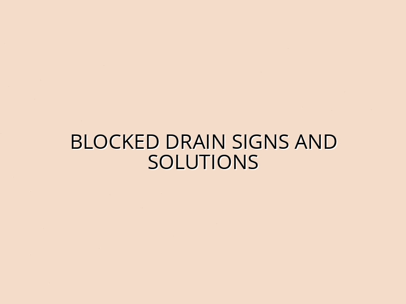 Blocked Drain Emergency Richmond: Signs, Causes & When to Call a Plumber